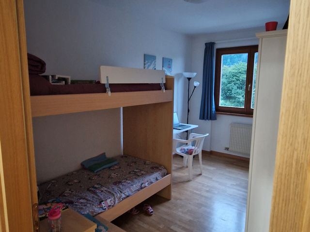 Seconda camera con letto a castello e finestra