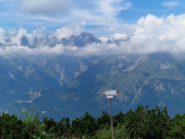 Panorama delle Dolomiti di Brenta